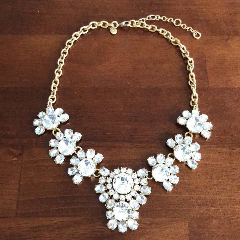 EUC J. Crew crystal statement necklace